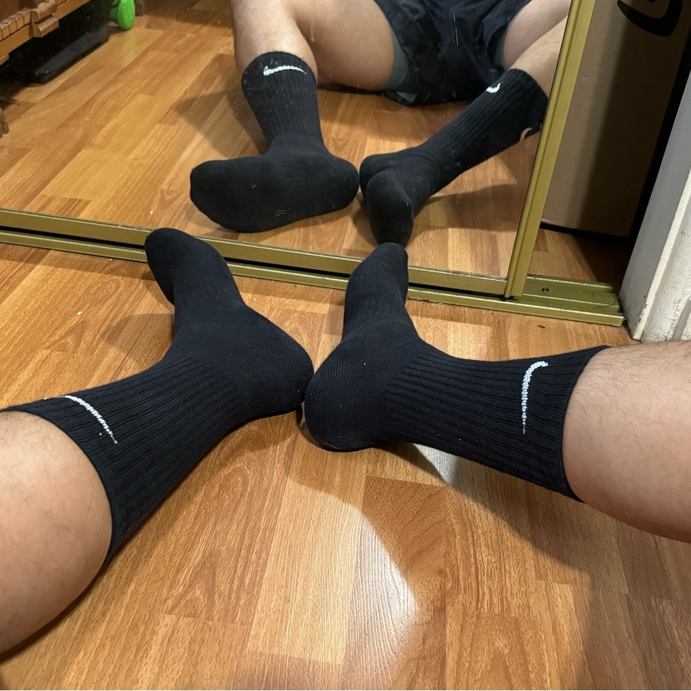 Nike Crush Crew Socks in Black